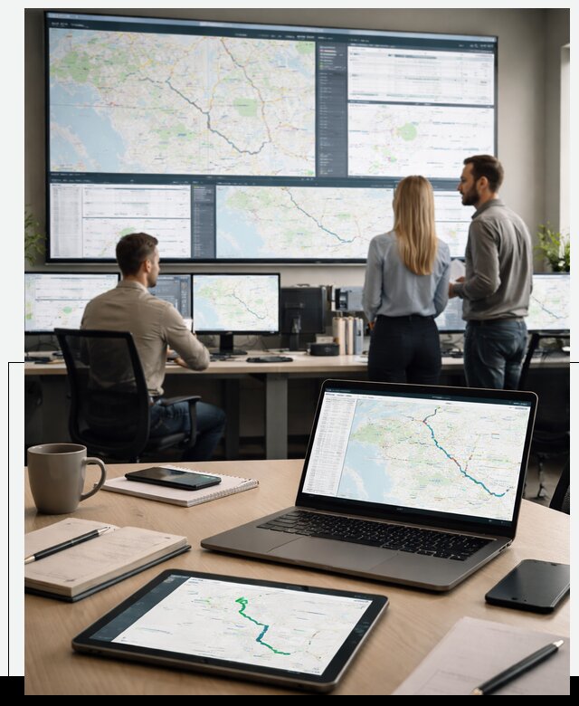 Трекинг грузов и Fleet Management, мониторинг автопарка в Колпине